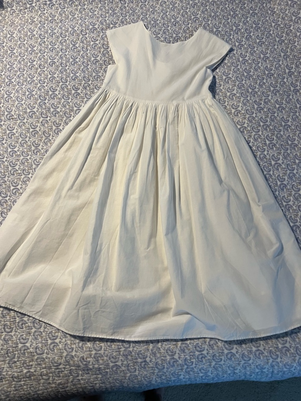 Jacadi Paris White Girls' Formal Dress with Full Skirt